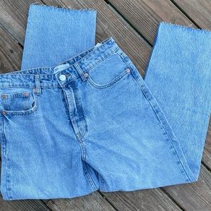 New Zara High Rise Straight Leg Jeans